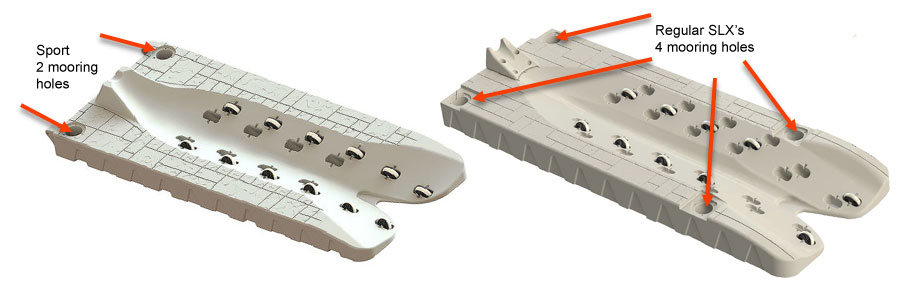 sport vs normal slx jet ski float